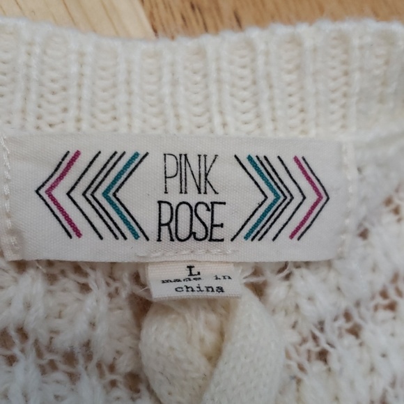 Pink Rose Open Front Cardigan - Picture 6 of 8